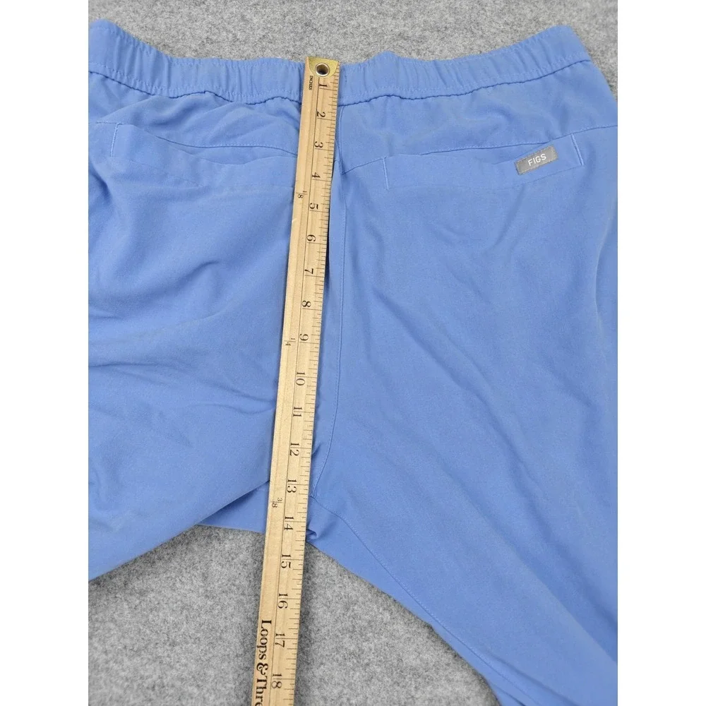 FIGS Scrub Pants Mens Medium Short‎ Blue Technical Collection Jogger Drawstring